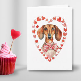 Tarjeta Festiva Personalizado de acuarela de Día de San Valentín d