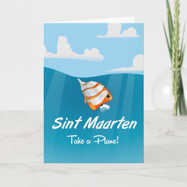 Tarjeta Festiva Personalizado de afiches de viajes de vacaciones d (Anverso)