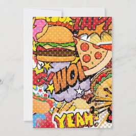 Tarjeta Festiva Personalizado de alimentos