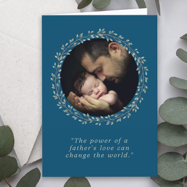 Tarjeta Festiva Personalizado de amor de un padre foto Día del pad (Subido por el creador)