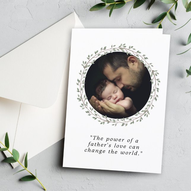 Tarjeta Festiva Personalizado de amor de un padre foto Día del pad (Subido por el creador)