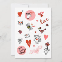 Personalizado de amor El día de San Valentín Cute