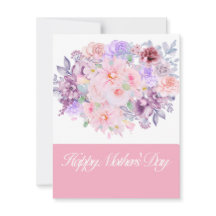 Personalizado de Bouquet acuarela vibrante floral