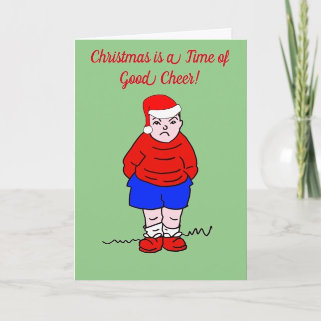 Tarjeta Festiva Personalizado de Buenos navidades (Anverso)