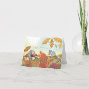 Tarjeta Festiva Personalizado de Dormice (Glis glis) Feliz Día de