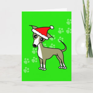 Tarjeta Festiva Personalizado de Greyhound italiano