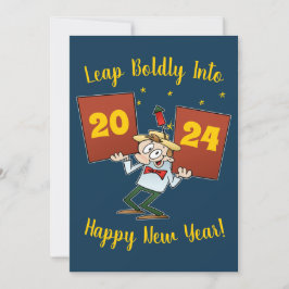 Tarjeta Festiva Personalizado de la celebración del Año Nuevo 2024