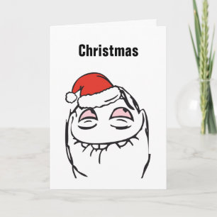 Tarjeta Festiva Personalizado de Lov PinkEyes del duende de Memes