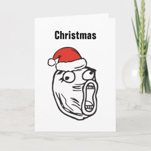 Tarjeta Festiva Personalizado de Memes Troll Le Me Troll del