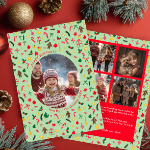 Tarjeta Festiva Personalizado de Navidades de Doodle caprichosos 5