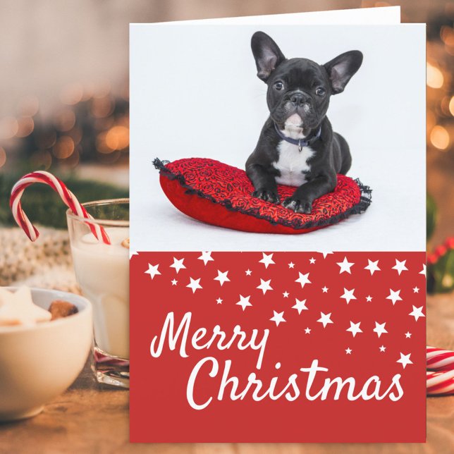 Tarjeta Festiva Personalizado de Navidades de fotografía de Bulldo (Subido por el creador)