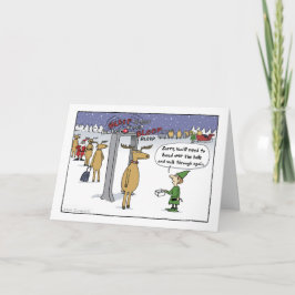 Tarjeta Festiva Personalizado de Navidades divertidos de la aerolí