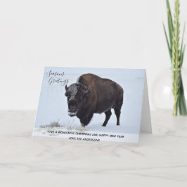 Tarjeta Festiva Personalizado de Nieve de Invierno de los Navidade