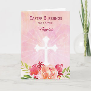 Tarjeta Festiva Personalizado de relación vecino de Pascua religio
