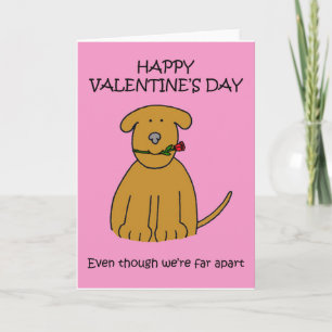 Tarjeta Festiva Personalizado de San Valentín de larga distancia