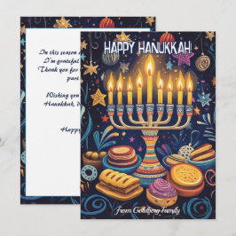 Tarjeta Festiva Personalizado de texto Festival de la Luz.