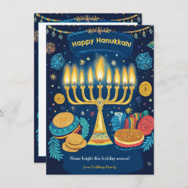 Tarjeta Festiva Personalizado de texto Festival de las Luces Menor