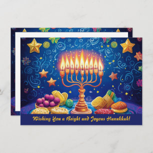 Tarjeta Festiva Personalizado de texto Festival de luces