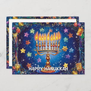 Tarjeta Festiva Personalizado de texto Festival de luces