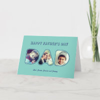 Personalizado del Día del Padre Foto Letra alfabét