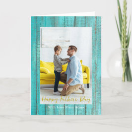 Tarjeta Festiva Personalizado del Día del Padre Moderno