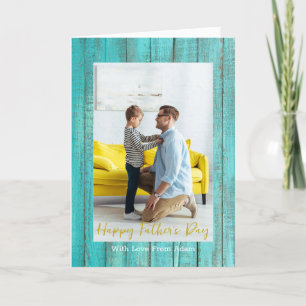 Tarjeta Festiva Personalizado del Día del Padre Moderno