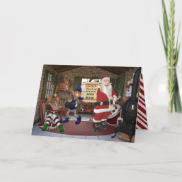 Tarjeta Festiva Personalizado del taller de Santa