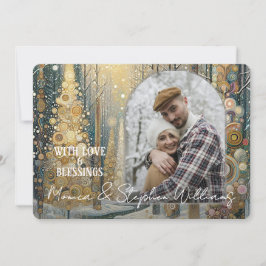 Tarjeta Festiva Personalizado divertido colorido abstracto inviern