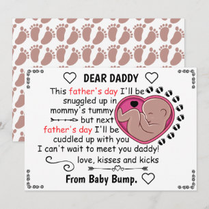 Tarjeta Festiva Personalizado El primer día del padre, querido pap