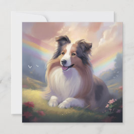 Tarjeta Festiva Personalizado el puente arcoiris conmemorativo de 