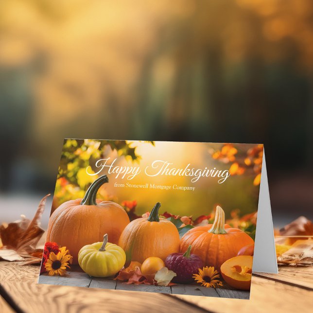Tarjeta Festiva Personalizado Empresa Acción de Gracias Comerciali (Subido por el creador)