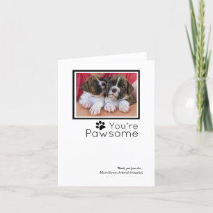 Tarjeta Festiva Personalizado Foto Veterinaria
