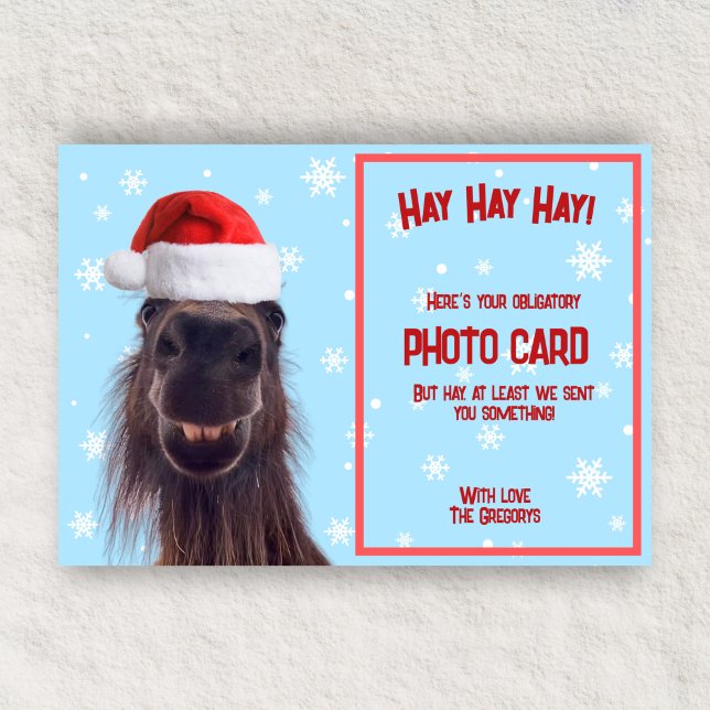 Tarjeta Festiva Personalizado Graciosa foto obligatoria de un caba (Subido por el creador)