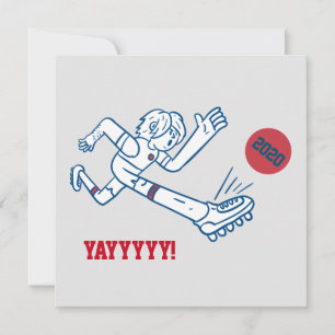 Tarjeta Festiva Personalizado jugador de fútbol 2021 de New Years 