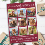 Tarjeta Festiva Personalizado Mascota Año Collage de fotos En Navi<br><div class="desc">Presentamos nuestra nueva colección de tarjetas de vacaciones, perfecta para amantes de los animales y dueños de mascotas! Nuestras tarjetas de "Año Maravilloso" muestran a sus peludos familiares de una manera linda, moderna y divertida. Estas tarjetas son elegantes y festivas, con un collage de fotos de sus mascotas familiares a...</div>