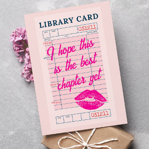 Tarjeta Festiva Personalizado Mejor Capítulo pero Cute Biblioteca 