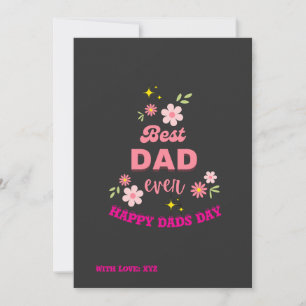 Tarjeta Festiva Personalizado Mejor Papá Oral