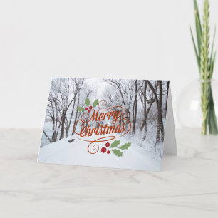 Tarjeta Festiva Personalizado MERRY CHRISTMAS LA TEMPORADA DE LA N
