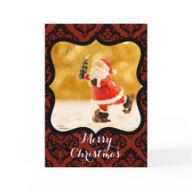 Personalizado MERRY CHRISTMAS SANTA PATINAR CON DE