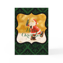 Personalizado MERRY CHRISTMAS SANTA PATINAR CON DE