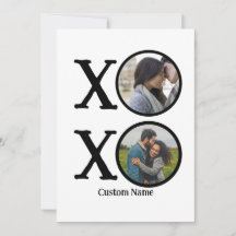 Personalizado Moderno abrazos y besos XOXO 2 Colla