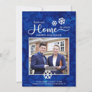 Tarjeta Festiva Personalizado Navidades de fotografía inmobiliaria