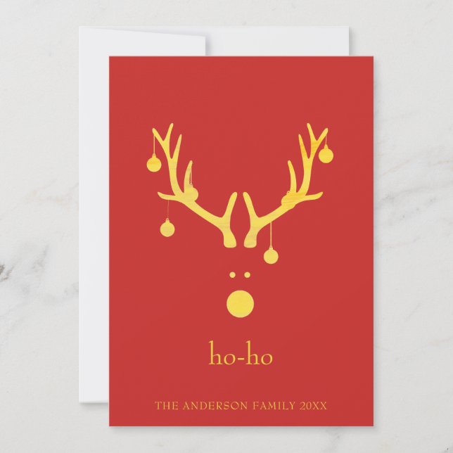 Tarjeta Festiva Personalizado Navidades modernos y divertidos tarj (Anverso)