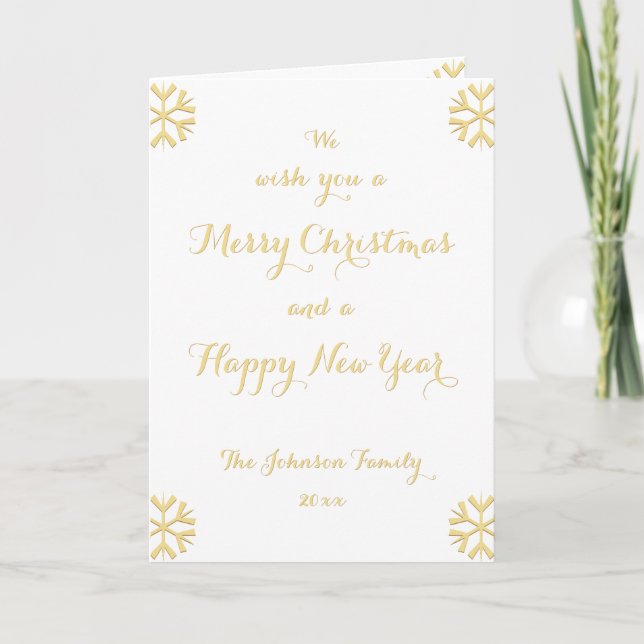 Tarjeta Festiva Personalizado Navidades personalizados Año nuevo (Anverso)
