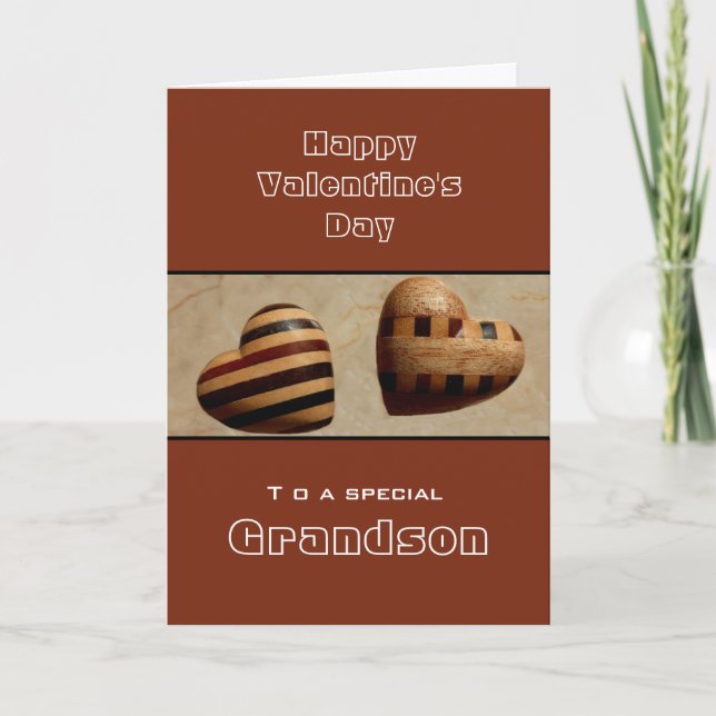 Tarjeta Festiva Personalizado/ Nieto Feliz Día de San Valentín Cor (Anverso)