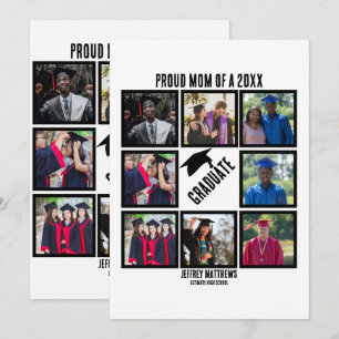 Tarjeta Festiva Personalizado Orgullosa Mamá del Collage de fotos 