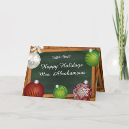 Tarjeta Festiva Personalizado Para Navidades Docentes