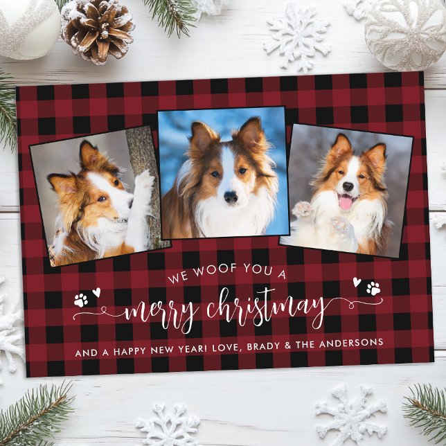 Tarjeta Festiva Personalizado Perro Lover Mascota Foto País Navida (Subido por el creador)