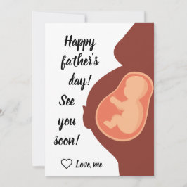 Tarjeta Festiva Personalizado pronto para ser papá, feliz día del