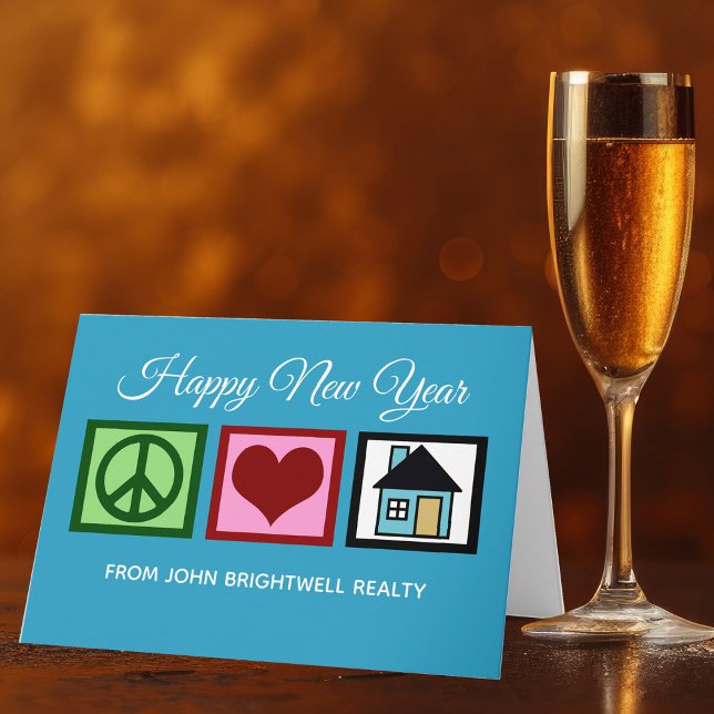 Tarjeta Festiva Personalizado Real Estate Company Feliz Año Nuevo  (Subido por el creador)